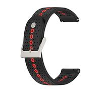 Chofit Bracelet de rechange en silicone avec trous colorés pour montre connectée Suunto 5 Peak 22 mm, Silicone