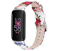 Chofit Bracelets compatibles avec bracelet Fitbit Inspire 3, bracelet de rechange en cuir à motif floral bracelet-montre pour traqueur d'activité Inspire 3, Eine Grösse, Cuir, Pas de gemme