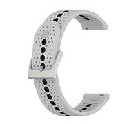 Chofit Bracelets compatibles avec Suunto 5 Peak, bracelet de rechange en silicone de 22 mm avec trous colorés, accessoires pour montre intelligente Suunto 5 Peak (gris)