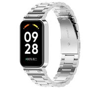 Chofit Bracelets compatibles avec Xiaomi Smart Band 8 Active Strap Bracelet de rechange en acier inoxydable pour Xiaomi Smart Band 8 Active, taille unique, Métal, Pas de gemme