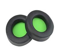 Chofit Compatible avec Razer Kraken 7.1 V2/Kraken V2/Kraken Pro V2, Coussin de Rechange Ovale Noir Oreillettes Cas Oreilles Cas Accessoires Casque en Mousse à mémoire de Forme (Noir-Vert)