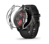 Chofit Coques compatibles avec Garmin Venu 2 Plus 43 mm, film de protection d'écran plaqué TPU coque de protection blindée pour Venu 2 Plus (noir)