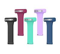 Chofit Lot de 5 bracelets broches d'infirmière en silicone souple de 22 mm compatible avec Amazfit GTR 4/Xiaomi Mi Watch S1 Active/Realme Watch2 Pro/Huawei Watch GT 3 Pro 46 mm, taille unique