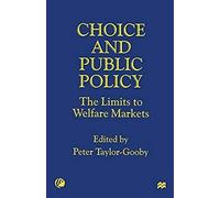 Choice And Public Policy