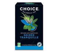 Choice Infusion soirée tranquille 17 sachets