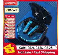 Choice Lenovo GM2 Pro TWS - écouteurs sans fil, compatibles Bluetooth 5.3, casque de sport étanche avec micro, longue durée Black