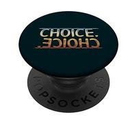Choice. Ta décision. Déclaration de Style de Vie rétro PopSockets PopGrip Adhésif