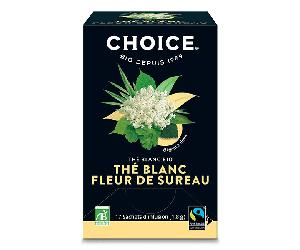 Choice Thé Blanc Fleur de Sureau Bio 17 sachets