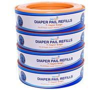 ChoiceRefill Compatible avec les seaux à couches Genie, lot de 4, 1080 unités