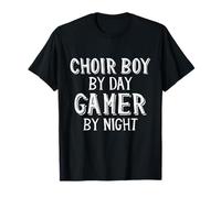 Choir Boy by Day Gamer by Night Church Choir Gamer Choeur Boy T-Shirt