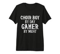 Choir Boy by Day Gamer by Night Singing Church Choir Boys T-Shirt Haut de Gamme