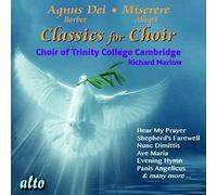 Marlow – Allegri, Barber, Mozart, Schubert… : Œuvres chorales sacrées – Alto