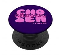 Choisi 1. Pierre 2:9 Christian Jésus-Christ Believe PopSockets PopGrip Adhésif
