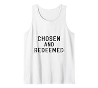 Choisi et racheté. Citation d'identité chrétienne. Débardeur