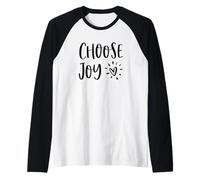 Choisir Joie Bonheur Coeur Inspirant Motivation Inspo Manche Raglan