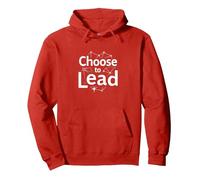 Choisissez de diriger : thème de réseau de Motivation inspirant Sweat à Capuche, Unisexe pour Adultes, Rouge, XXL