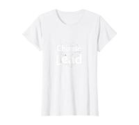 Choisissez de diriger : thème de réseau de Motivation inspirant T-Shirt, Femme, Blanc, L