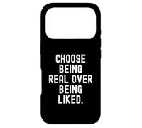 Choisissez d'être réel plutôt Que d'être aimé Sagesse Motivationnelle Coque pour iPhone 17 Pro