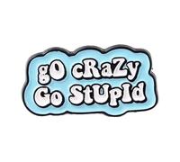 Choisissez heureux - Broche en émail avec un accent sur le bon amour, vous en valez la peine, Normale, Métal non précieux