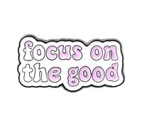 Choisissez heureux - Broche en émail avec un accent sur le bon amour, vous en valez la peine, Normale, Métal non précieux