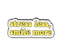 Choisissez heureux - Broche en émail avec un accent sur le bon amour, vous en valez la peine, Normale, Métal non précieux