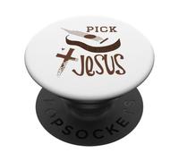 Choisissez Jesus Religious Guitar Worship PopSockets PopGrip Adhésif