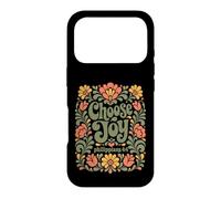 Choisissez Joy Philippians 4:4 vers chrétien Floral rétro Coque pour iPhone 17 Pro