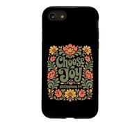 Choisissez Joy Philippians 4:4 vers chrétien Floral rétro Coque pour iPhone SE (2020) / 7/8