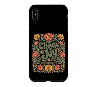 Choisissez Joy Philippians 4:4 vers chrétien Floral rétro Coque pour iPhone XS Max