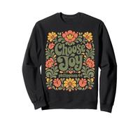 Choisissez Joy Philippians 4:4 vers chrétien Floral rétro Sweatshirt