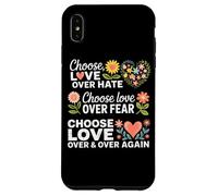 Choisissez l'amour plutôt Que la Peur de la Haine Coque pour iPhone XS Max