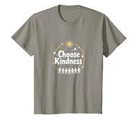 Choisissez Le Message de Compassion de l'unité inspirant la gentillesse T-Shirt, Enfant, Ardoise, 8 Ans