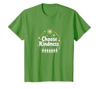 Choisissez Le Message de Compassion de l'unité inspirant la gentillesse T-Shirt, Enfant, Herbe, 3 Ans