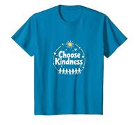 Choisissez Le Message de Compassion de l'unité inspirant la gentillesse T-Shirt, Enfant, Saphir, 4 Ans