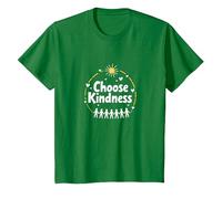 Choisissez Le Message de Compassion de l'unité inspirant la gentillesse T-Shirt, Enfant, Vert Kelly, 6 Ans