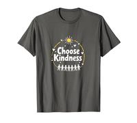Choisissez Le Message de Compassion de l'unité inspirant la gentillesse T-Shirt, Homme, Asphalte, 3XL