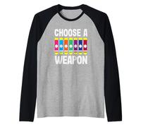 Choisissez Une Arme colorée Bingo Fun Art Manche Raglan