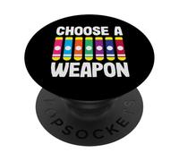Choisissez Une Arme colorée Bingo Fun Art PopSockets PopGrip Adhésif