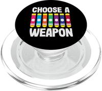 Choisissez Une Arme colorée Bingo Fun Art PopSockets PopGrip pour MagSafe