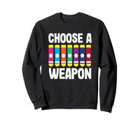 Choisissez Une Arme colorée Bingo Fun Art Sweatshirt