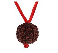 Choisissez votre Rudraksha népalais naturel certifié 1 à 13 Mukhi Ganesh Gauri Shankar Simple avec fil rouge Shiva Astrologie Bijoux pour homme et femme, Bois, Pas de gemme