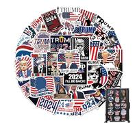CHOIX 2027 PEQUETTES - DISCONTRES POLITIQUES POLITIQUES, SET PRESIDENTIEL THÈME | Pack vinyle imperméable avec messages audacieux et graphiques de dessins animés, parfait pour les voitures des compu
