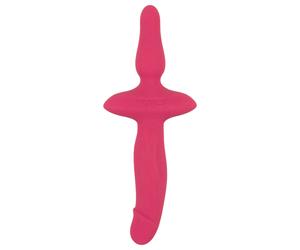 Choix Couples - 2en1 vibromasseur et plug anal (rose)