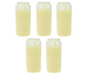 Choix de compositions de Composition, feu funéraire N° 7 Blanc, Bougies pour Feux de Composition, Lampe à Huile et Lanterne funéraire, Weiß, 5