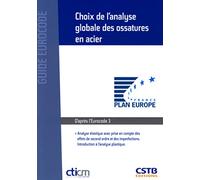 Choix de l'analyse globale des ossatures en acier: analyse élastique avec prise en compte des effets de second ordre et des imperfections. Introduction à l'analyse plastique.