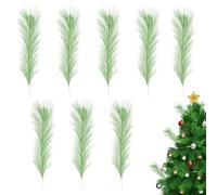 Choix de Noël,Choix de remplissage d'arbre de Noël - Rouge Vert Décoratif Arbre Pics Décor Ensemble de 8 - Ornements d'arbre de noël de 17.3 pouces, tiges bou s d'hiver pour couronnes, centres de t