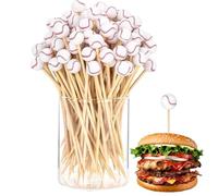 Choix de nourriture pour les amuse-gueules, dents de football pour les amuse-gueules - Choix de cupcakes de football de baseball | Décorations de fête d'anniversaire de vacances, boissons décoratives