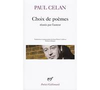 Paul Celan – Choix de poèmes – Traduction de Jean‑Pierre Lefebvre – Gallimard Poche