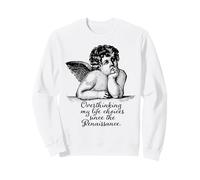 Choix de Vie Ange Humour Sarcastique Cupidon Ironie Sweatshirt