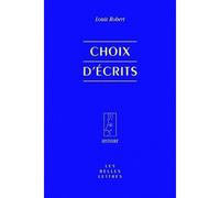 Choix d'écrits - Louis de Robert - Belles Lettres - broché - Etude